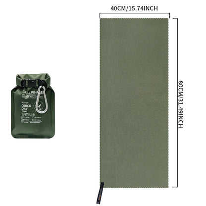 Serviette de sport séchage rapide en microfibre – compacte, ultra‑légère, idéale pour la gym, le camping et le voyage - BLACKBEARD OUTDOOR INDUSTRIES