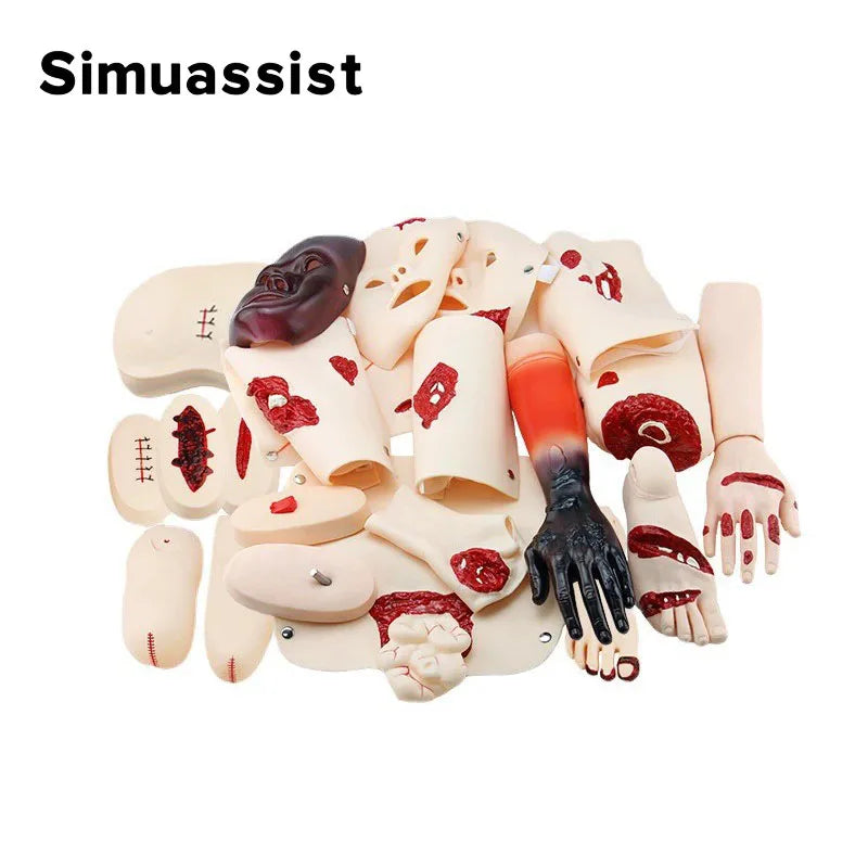 Module d'Évaluation des Traumatismes – Kit de Simulation d'Urgence Médicale, Modèle d'Enseignement de Soins d'Urgence (16 Pièces) - BLACKBEARD OUTDOOR INDUSTRIES