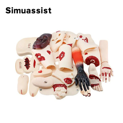 Module d'Évaluation des Traumatismes – Kit de Simulation d'Urgence Médicale, Modèle d'Enseignement de Soins d'Urgence (16 Pièces) - BLACKBEARD OUTDOOR INDUSTRIES
