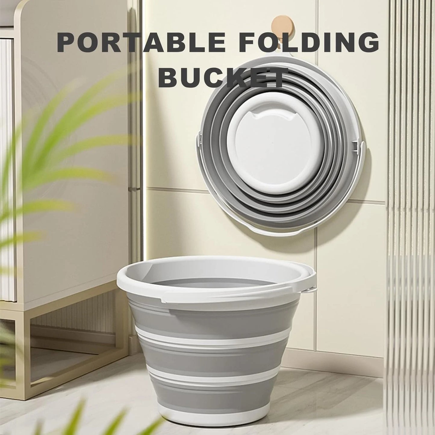 Seau Pliable en Silicone 10L – Seau Multi-Usage pour Pêche, Camping, Lavage de Voiture, Maison - BLACKBEARD OUTDOOR INDUSTRIES