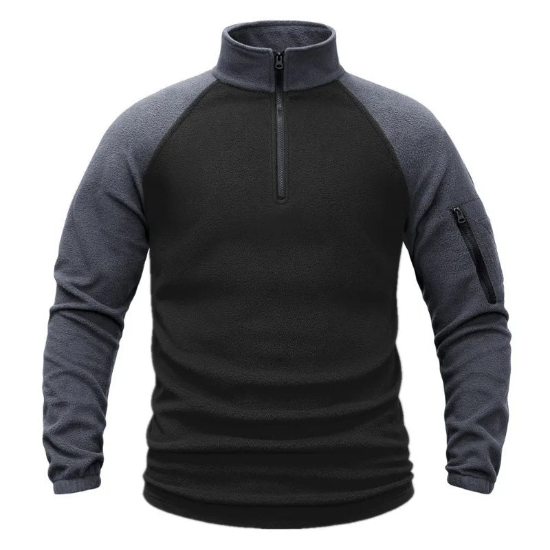 Pull Tactique Homme en Polaire - Sweat-shirt à Demi-Fermeture, Manches Longues, Veste Militaire, Vêtements de Randonnée, Camping, Pêche, Escalade BLACKBEARD OUTDOOR INDUSTRIES