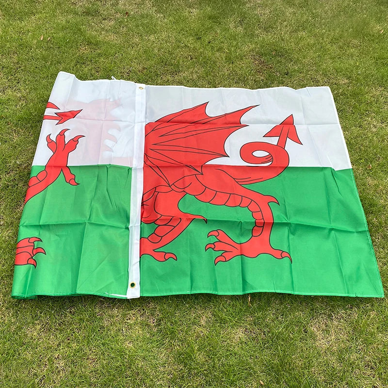 Drapeau du Pays de Galles (Wales) – 90x150 cm – Polyester – Drapeau du Dragon Rouge BLACKBEARD OUTDOOR INDUSTRIES