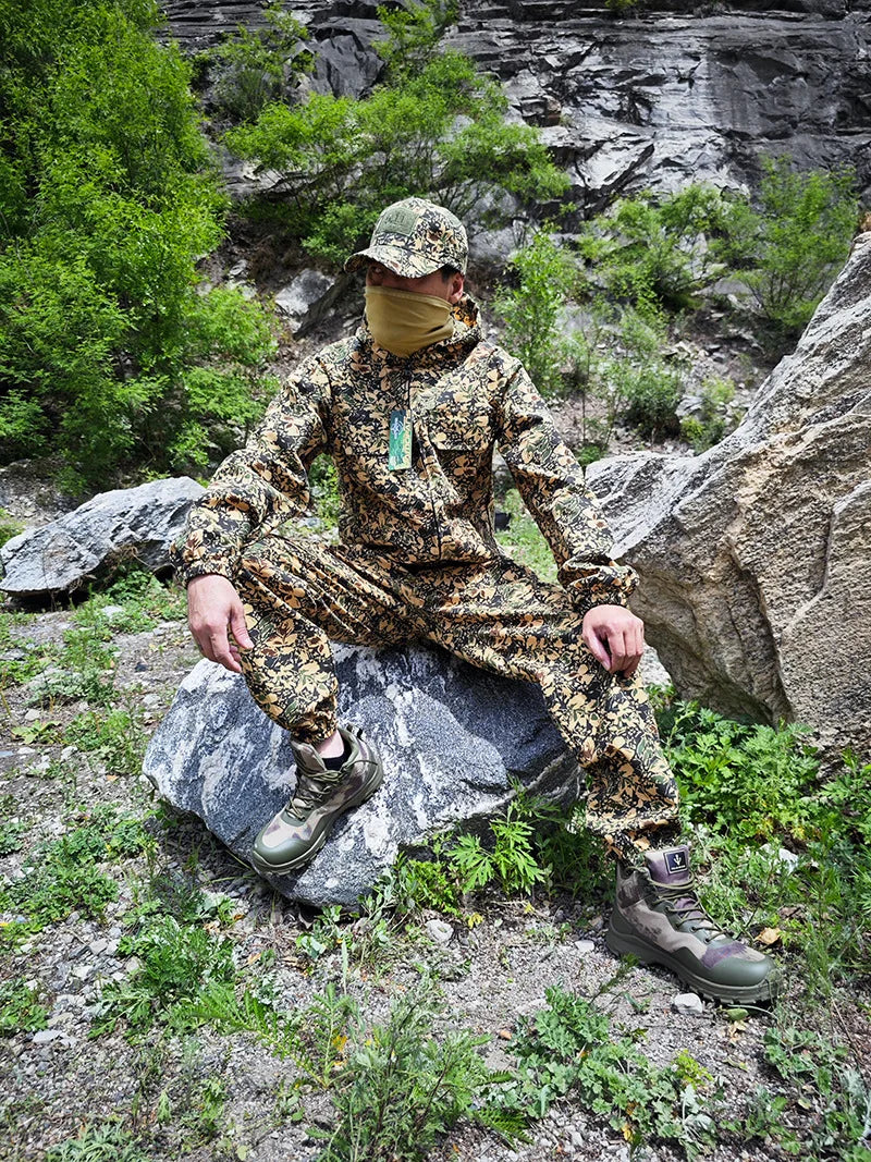 Tenue Camouflage Tactique Été – ATFG EMR White/Yellow Flower – Veste & Pantalon - BLACKBEARD OUTDOOR INDUSTRIES