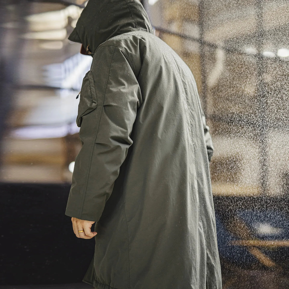 Parka M-51 homme en duvet de canard, coupe fishtail