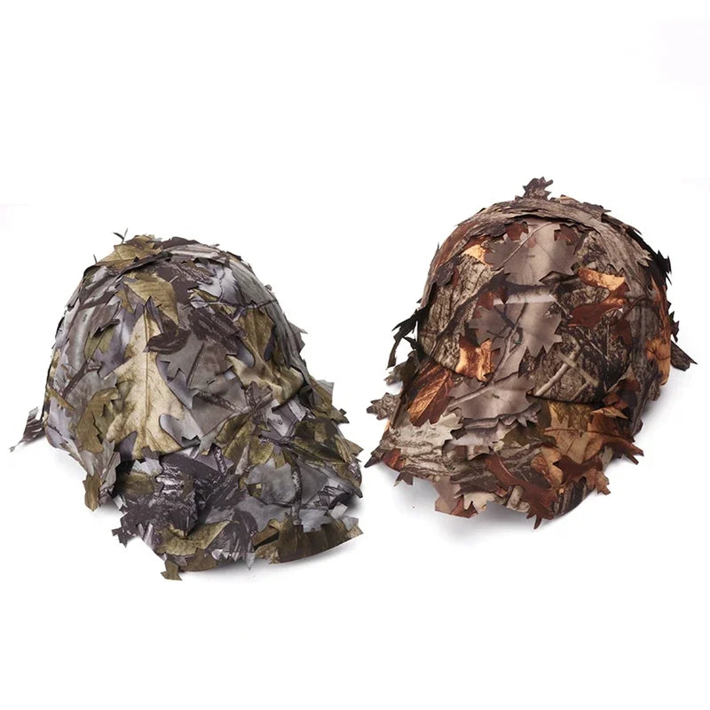 Casquette Tactique Camouflage 3D à Feuilles Bioniques – Chasse, Airsoft, Pêche, Observation Nature - BLACKBEARD OUTDOOR INDUSTRIES