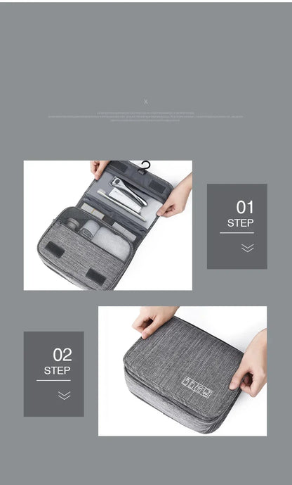 Trousse de Toilette Suspendue Imperméable – Homme & Femme – Tissu Oxford Haute Qualité - BLACKBEARD OUTDOOR INDUSTRIES