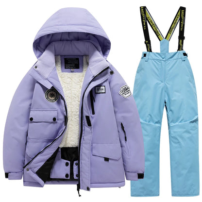 Combinaison de Ski Enfant – Imperméable, Chaude, Coupe-Vent | Garçon & Fille