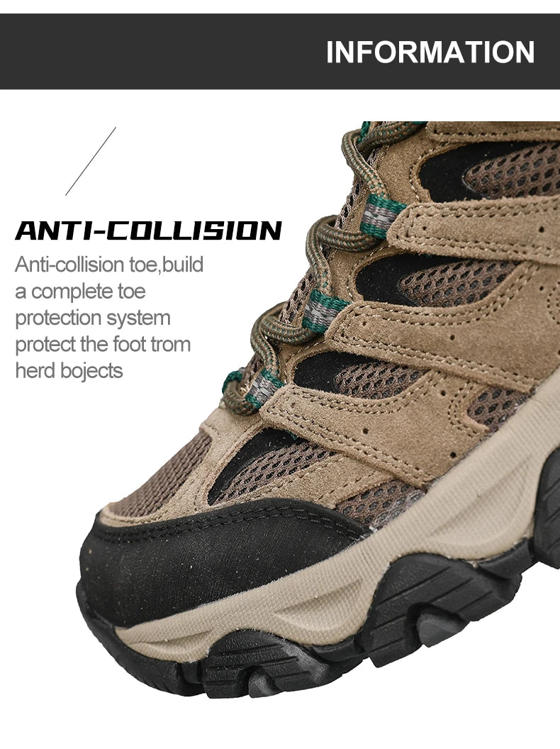 Chaussures de Randonnée HIKEUP-26 pour Homme – Trekking, Escalade, Outdoor & Quotidien – Cuir Synthétique, Respirantes - BLACKBEARD OUTDOOR INDUSTRIES