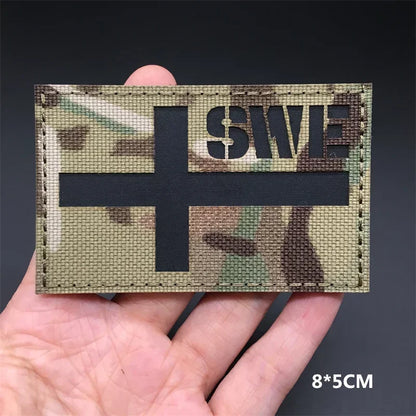 Patches Drapeaux Nationaux 3D Multicam – Réfléchissant IR, Découpe Laser, Hook & Loop | Tactique, Airsoft, DIY | 45+ Pays - BLACKBEARD OUTDOOR INDUSTRIES