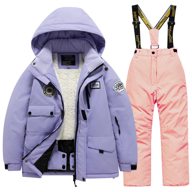 Combinaison de Ski Enfant – Imperméable, Chaude, Coupe-Vent | Garçon & Fille