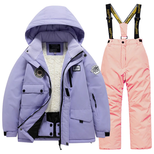 Combinaison de Ski Enfant – Imperméable, Chaude, Coupe-Vent | Garçon & Fille