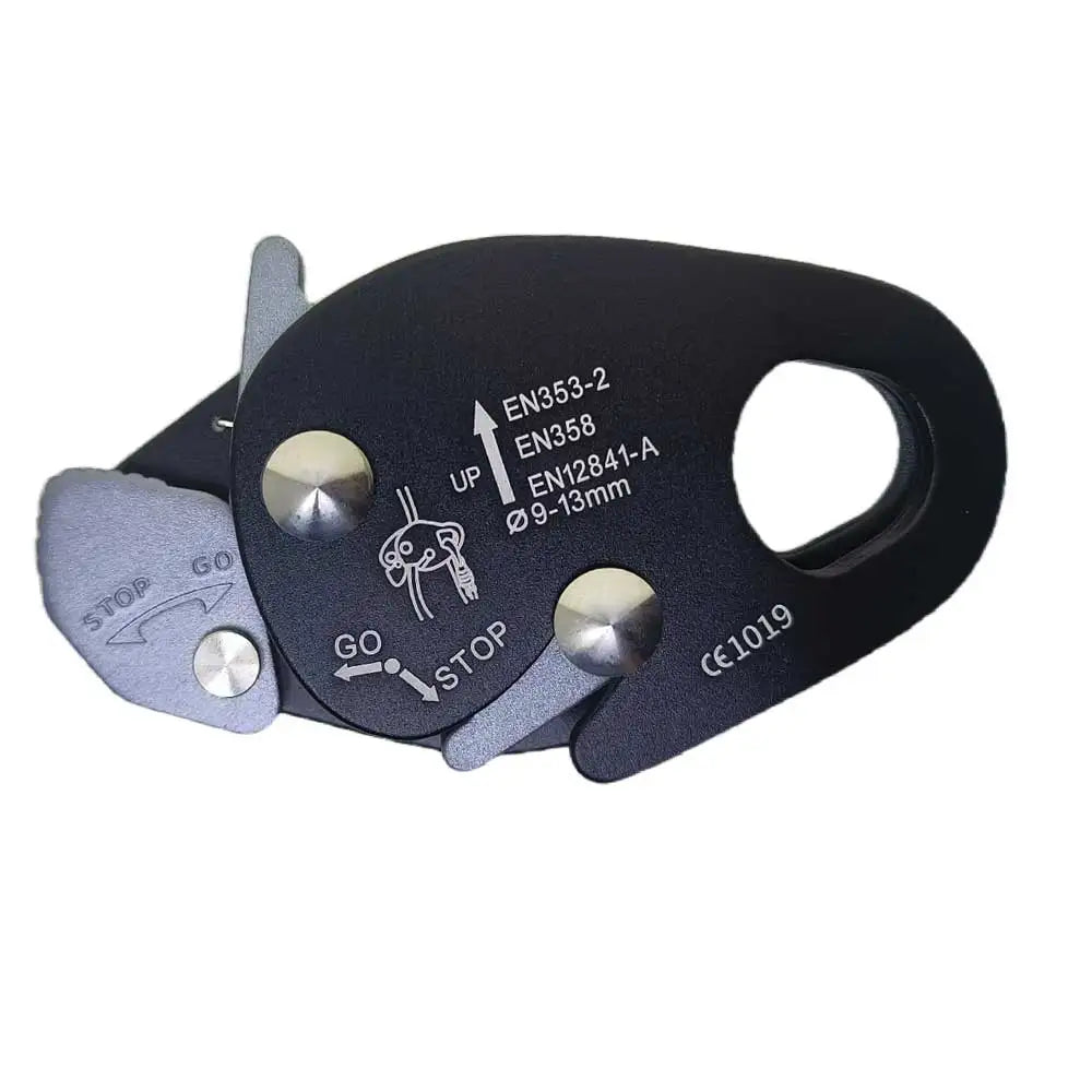 Bloqueur de Corde Escalade Aluminium 7075 – Auto-Freinant, 22 KN, Ø9–13 mm