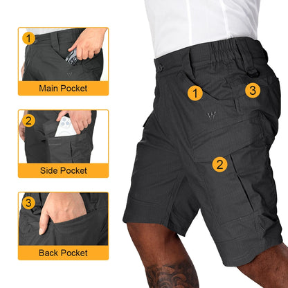 Short tactique IDOGEAR cargo été léger respirant multi-poches - BLACKBEARD OUTDOOR INDUSTRIES
