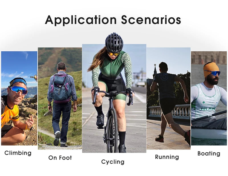 Lunettes de Vélo SCVCN UV400 - Lunettes de Sport pour Homme et Femme, Protection UV - BLACKBEARD OUTDOOR INDUSTRIES