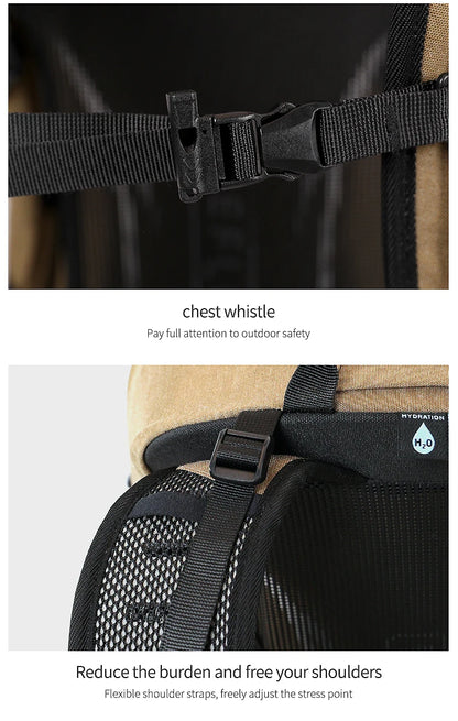 Sac à Dos de Randonnée 35L – Imperméable avec Housse de Pluie Intégrée | Mixte Homme/Femme - BLACKBEARD OUTDOOR INDUSTRIES