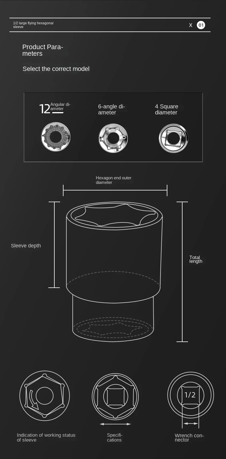 Jeu de Douilles 8-32 mm | Hexagonales 1/2" – Renforcées & Épaissies | Pour Clé à Chocs ou Pneumatique - BLACKBEARD OUTDOOR INDUSTRIES