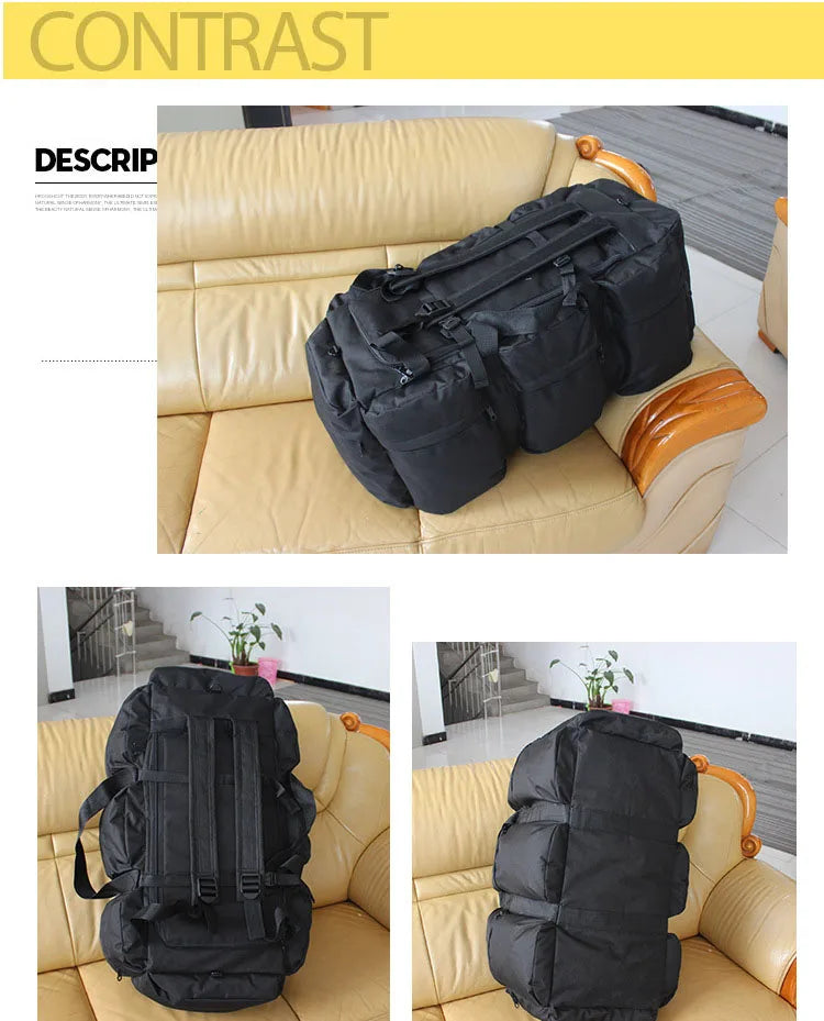 Sac à Dos Super Grand Volume 100L - Imperméable - Camping, Randonnée, Voyage - Unisexe - BLACKBEARD OUTDOOR INDUSTRIES