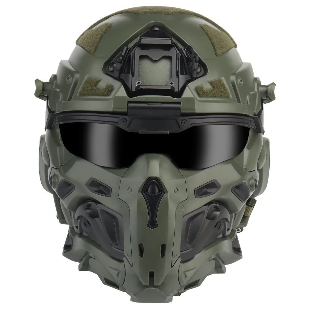 Casque airsoft intégral Assault I avec masque relevable