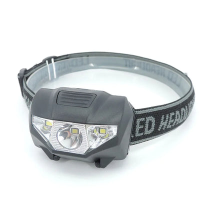 Lampe Frontale Mini LED 3W – 3 Modes – Camping Pêche Randonnée