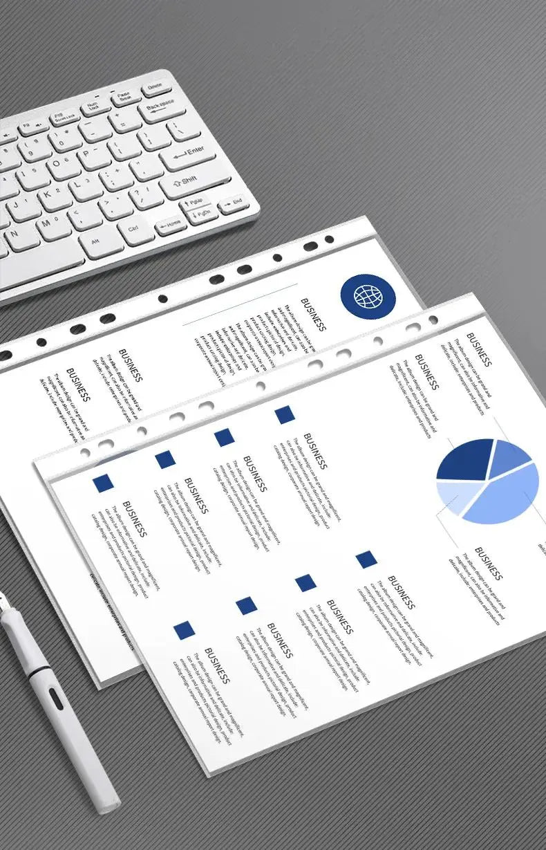 Lot de 100 Pochettes Plastiques A4 – 11 Trous Standard - BLACKBEARD OUTDOOR INDUSTRIES