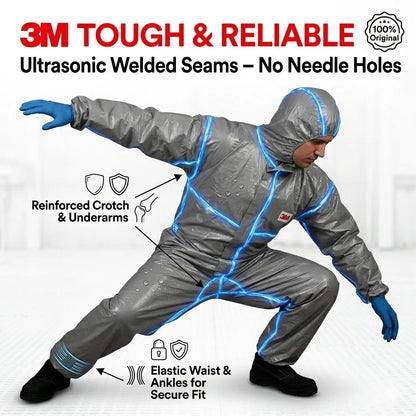Combinaison de protection 3M 4570 - protection chimique professionnelle, Type 3/4/5/6, antistatique - BLACKBEARD OUTDOOR INDUSTRIES