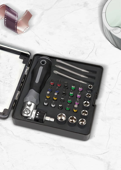 Coffret Tournevis Cliquet Multidirectionnel 30–49 pièces – Acier Vanadium Magnétique - BLACKBEARD OUTDOOR INDUSTRIES