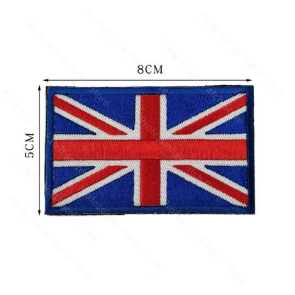 Patch Brodé Drapeau – international | Patch Militaire Tactique Velcro - BLACKBEARD OUTDOOR INDUSTRIES