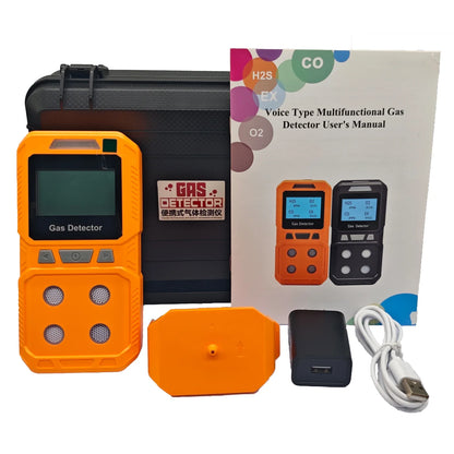 Détecteur multigaz portable 4 gaz CO, O₂, H₂S et LEL