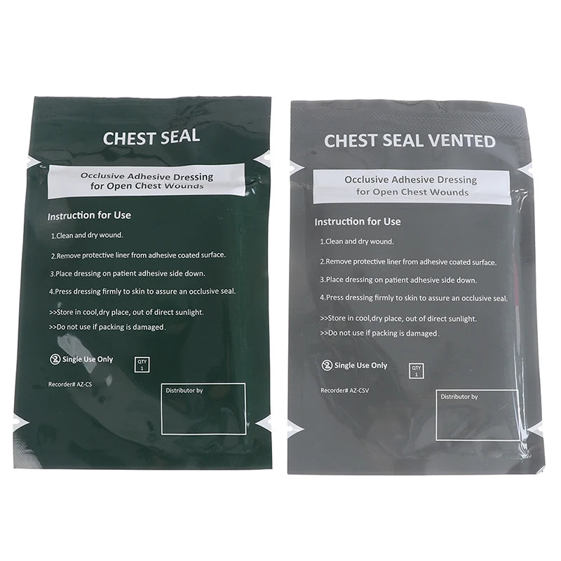 Pansement thoracique occlusif avec ou sans évent
