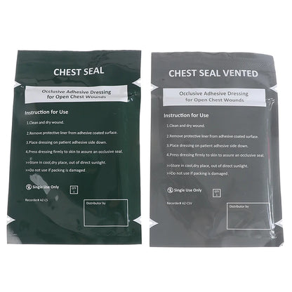Pansement thoracique occlusif avec ou sans évent