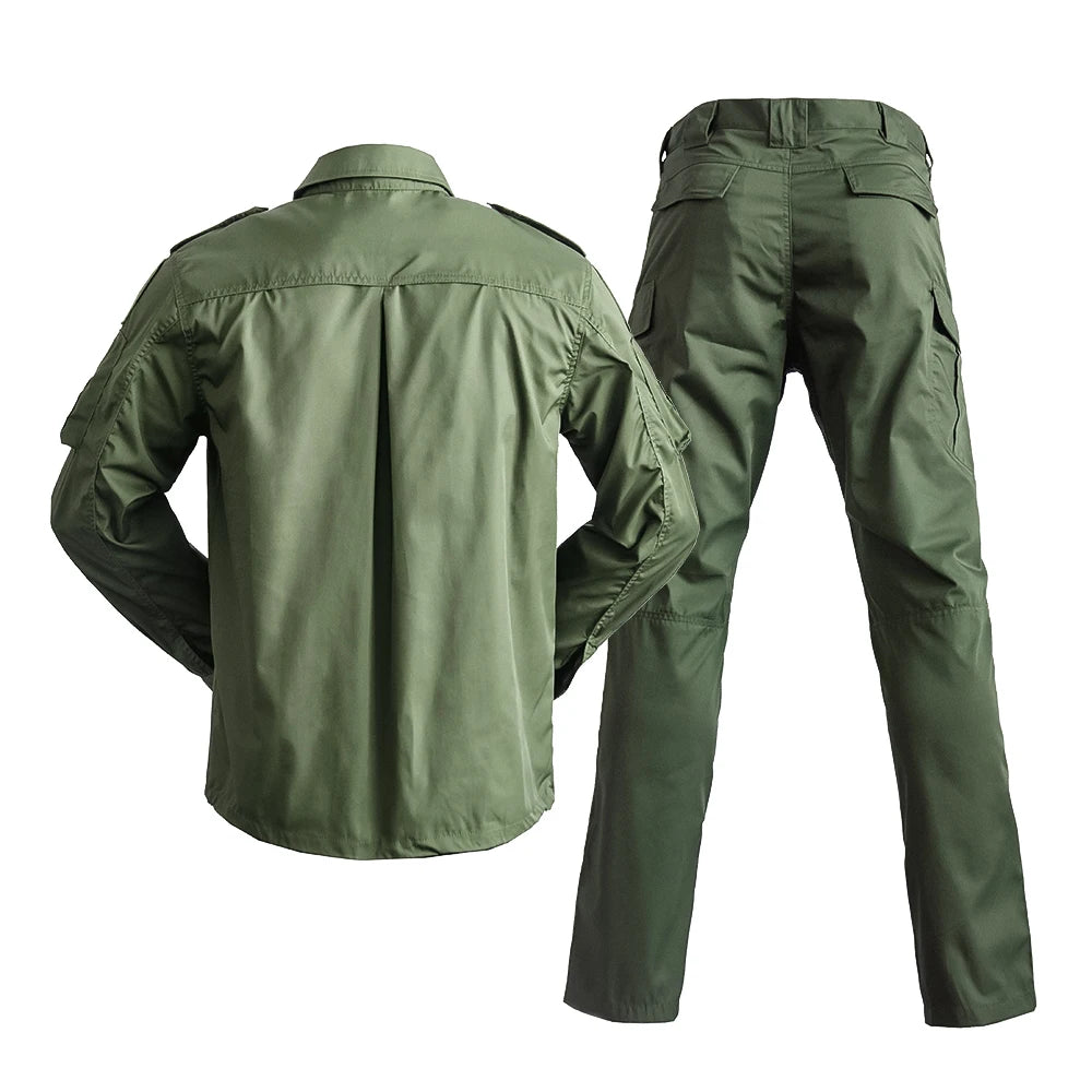 Ensemble Tactique Camouflage – Veste + Pantalon Cargo Multi-Poches Airsoft Chasse Outdoor - BLACKBEARD OUTDOOR INDUSTRIES
