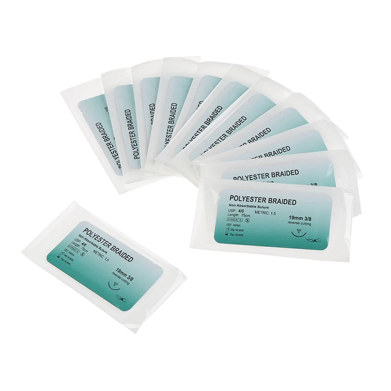 Kit de Suture Chirurgicale Synthétique avec Aiguille – Nylon Monofilament pour Formation Médicale et Vétérinaire Ma boutique