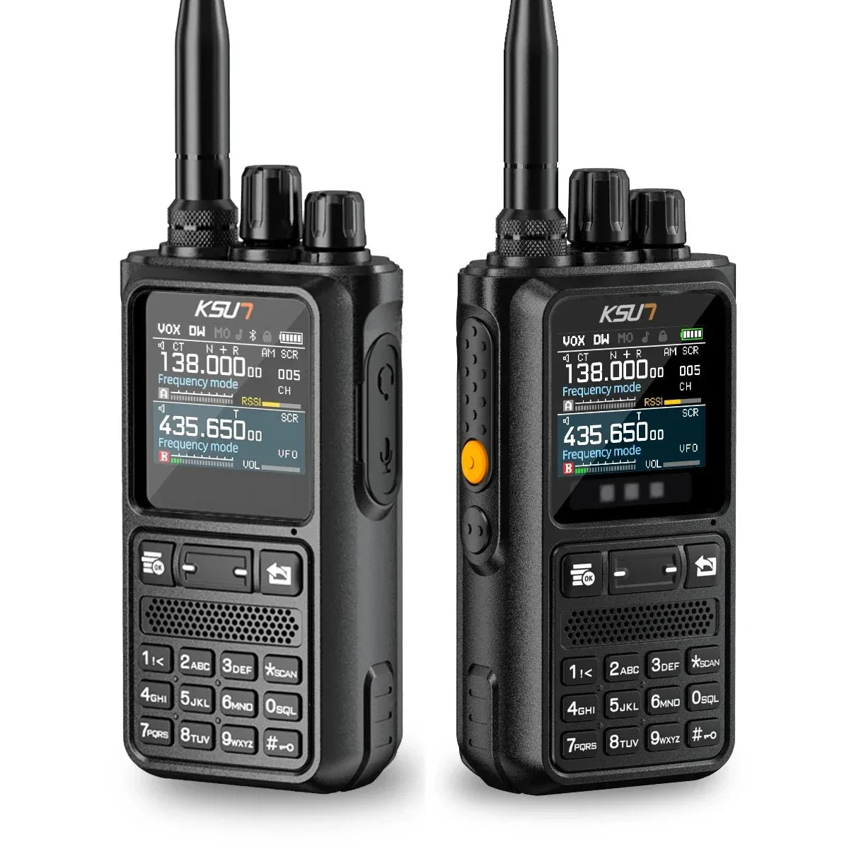 Talkie-Walkie KSUN UV110D – Radio Portable 10W, Batterie 4000 mAh, Écran Couleur, UHF/VHF