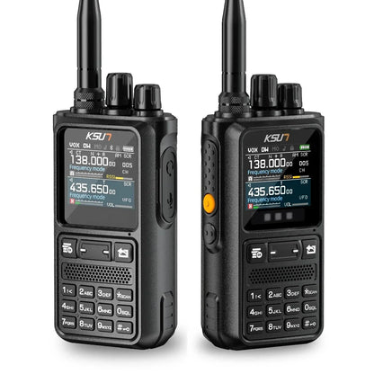 Talkie-Walkie KSUN UV110D – Radio Portable 10W, Batterie 4000 mAh, Écran Couleur, UHF/VHF