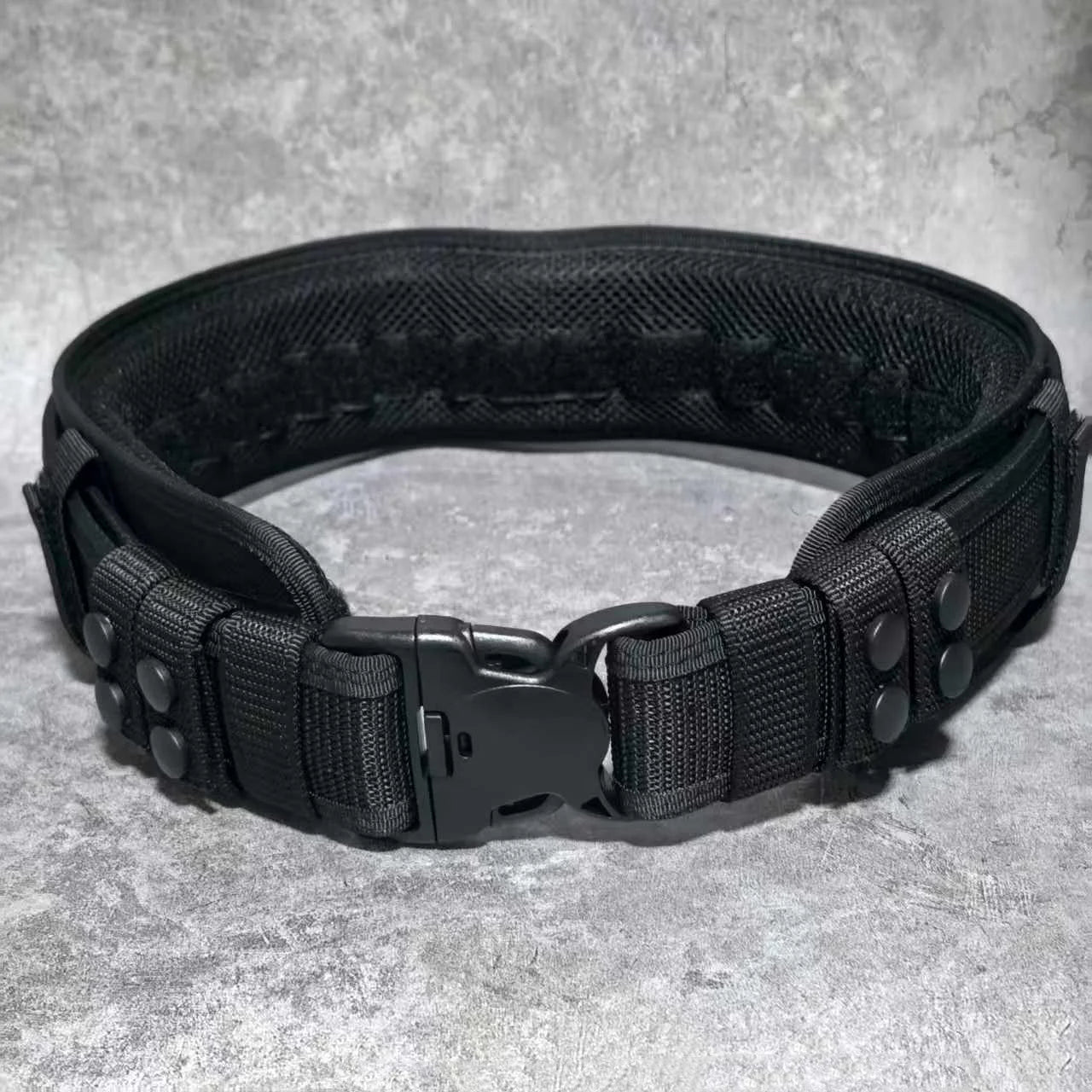 Ceinture Tactique 2-en-1 Nylon Velcro – Rigide Extérieure + Intérieure Respirante