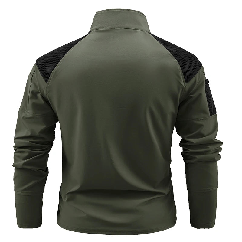 Chemise Tactique Manches Longues 1/4 Zip Ripstop