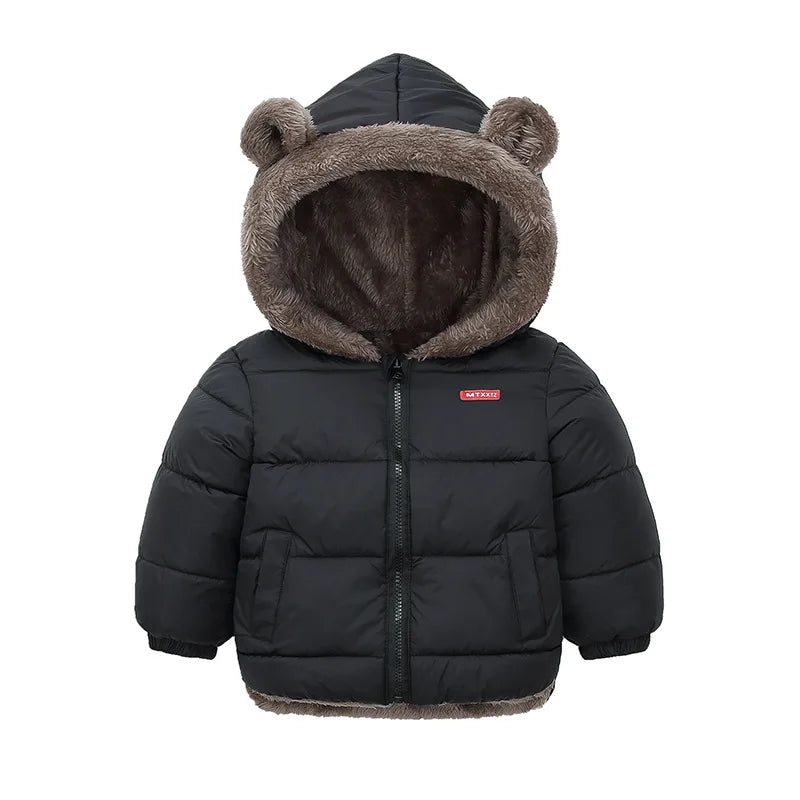 Veste Bébé Fille & Garçon à Capuche en Coton Épais et Douillet – Manteau Polaire et Rembourré en Cachemire – Vêtement d’Hiver Chaud pour Enfants 4-6 Ans - BLACKBEARD OUTDOOR INDUSTRIES