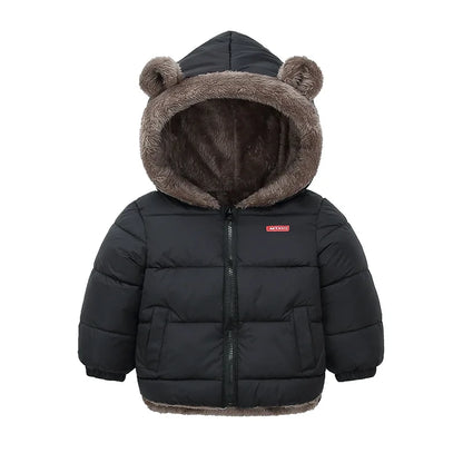 Veste Bébé Fille & Garçon à Capuche en Coton Épais et Douillet – Manteau Polaire et Rembourré en Cachemire – Vêtement d’Hiver Chaud pour Enfants 4-6 Ans - BLACKBEARD OUTDOOR INDUSTRIES