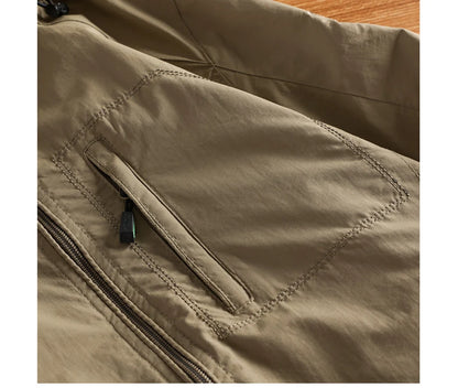 Veste Homme de Randonnée Étanche DIMUSI Coupe-Vent Respirant - BLACKBEARD OUTDOOR INDUSTRIES