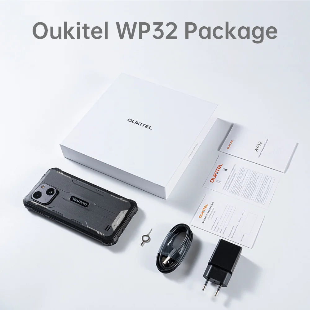 OUKITEL WP32 - Smartphone Rugged IP68 12GB (4+8GB extensible) RAM | 128GB ROM | Android 13 | 6.0" HD+ IPS | 6300mAh - BLACKBEARD OUTDOOR INDUSTRIES