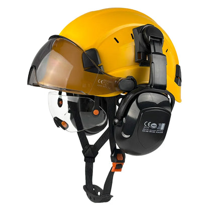 Casque de Sécurité ABS Pompier & Sauvetage — Visière, Cache-Oreilles CE/ANSI - BLACKBEARD OUTDOOR INDUSTRIES