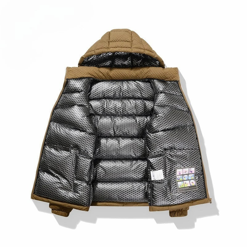 Veste homme hiver rembourrée à capuche