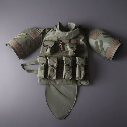 gilet tactique airsoft otv MOLLE – porte-plaques 800D réglable avec poches, idéal paintball & entraînement outdoor - BLACKBEARD OUTDOOR INDUSTRIES