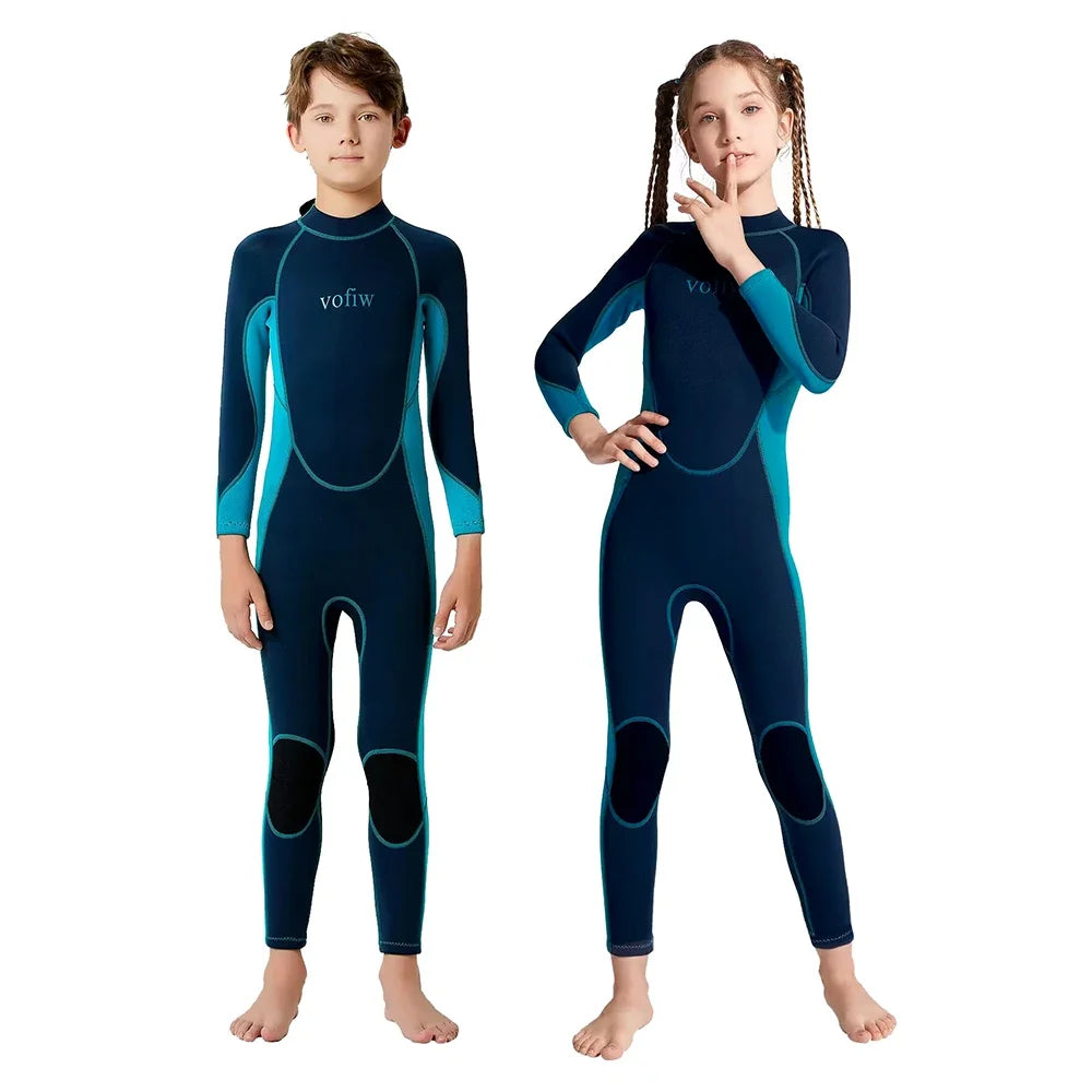 Combinaison Néoprène 3MM Enfant – Fermeture Dorsale | Surf, Snorkeling, Natation | Garçons & Filles - BLACKBEARD OUTDOOR INDUSTRIES