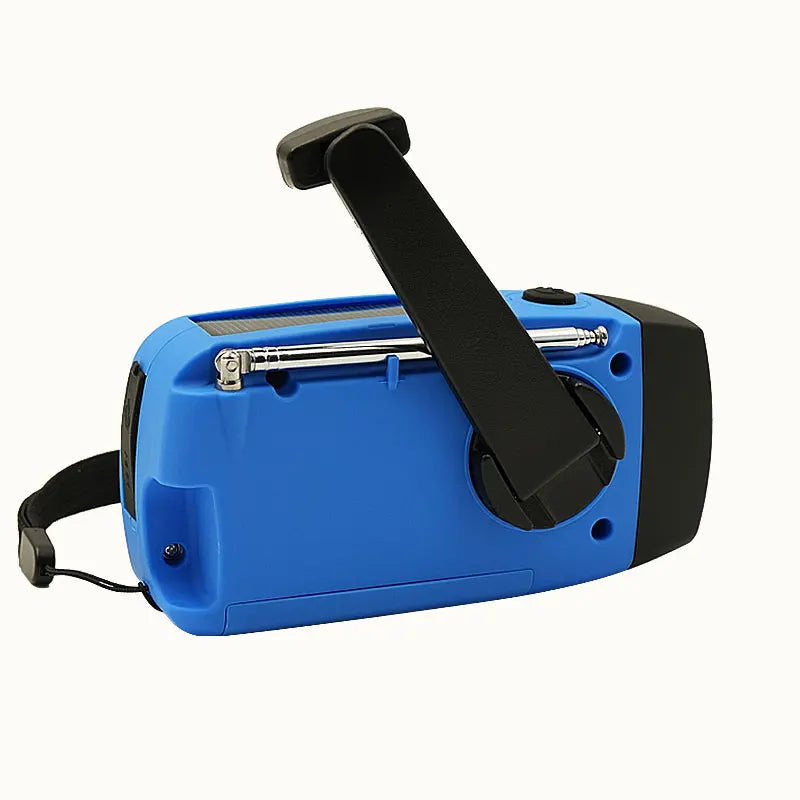 Radio Portable d'Urgence Rechargeable 2000mAh – Radio Solair, Manivelle et USB avec Flashlight, Radio AM/FM/SW, Radio Météo pour Survie, Batterie Rechargeable et Chargeur de Secours - BLACKBEARD OUTDOOR INDUSTRIES