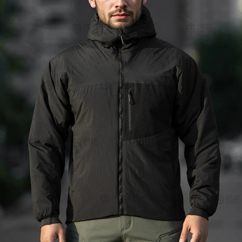 Doudoune Tactique Homme Hiver – Légère, Capuche, Coupe-Vent & Hydrofuge | Randonnée Outdoor - BLACKBEARD OUTDOOR INDUSTRIES