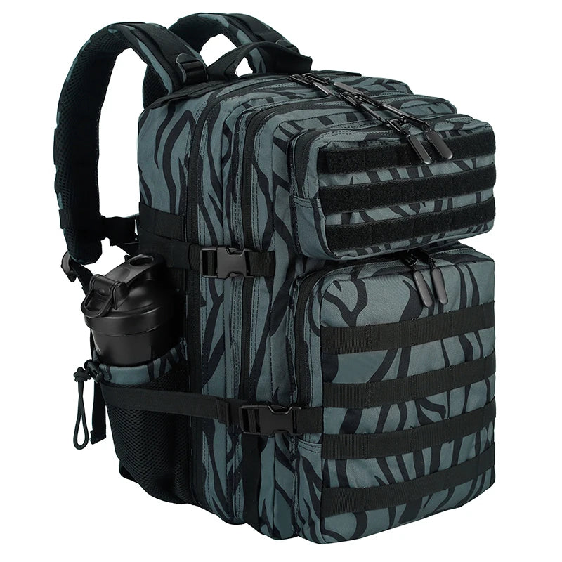 Sac à dos tactique 45 L avec système MOLLE et compartiment PC