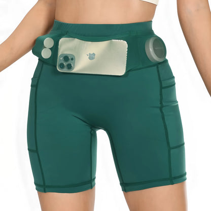 Legging short femme à poches pour le sport