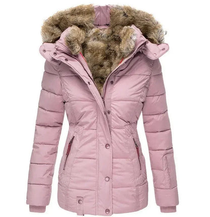 Parka longue femme à capuche zippée, du S au 5XL