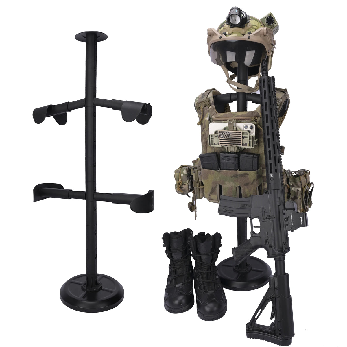 Support de rangement tactique pour casque, gilet et ceinture